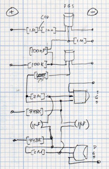 LED Schematic - MOSFET transistors