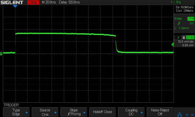 Astable - NP-BX1 - 51 ohm ballast - 10ma-div