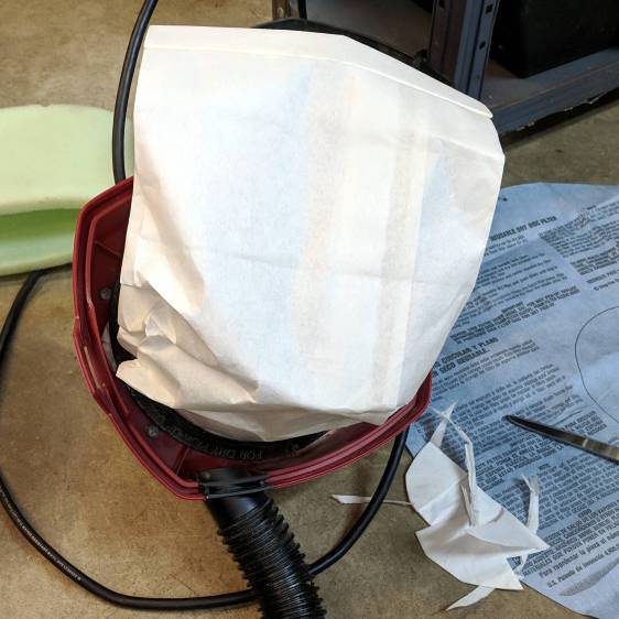 Shopvac vs Samsung vacuum cleaner bags - trial fit