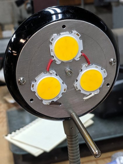 Ex-Halogen Desk Lamp - 3x3W COB LED assembly