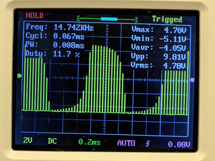 DSO150 - pulse 15 kHz 200 us-div
