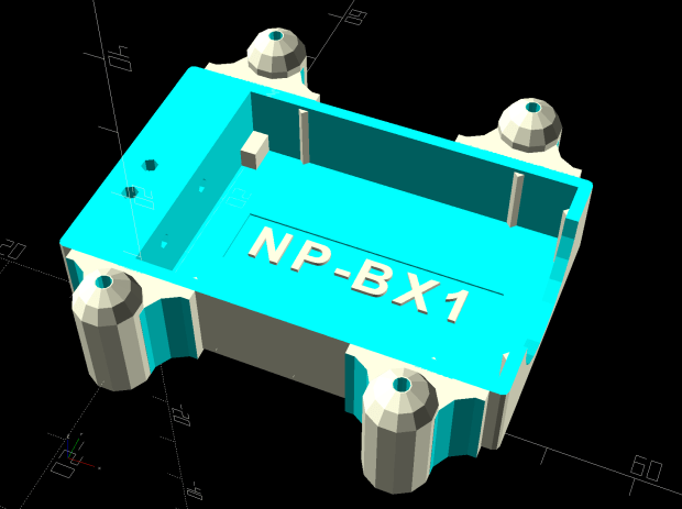 Astable Multivibrator Battery Holder - Legend Debossed