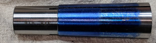 Minilathe - MT3 collet - filed result