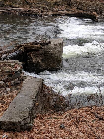 Red Oaks Mill Dam - north view - 2018-12-30
