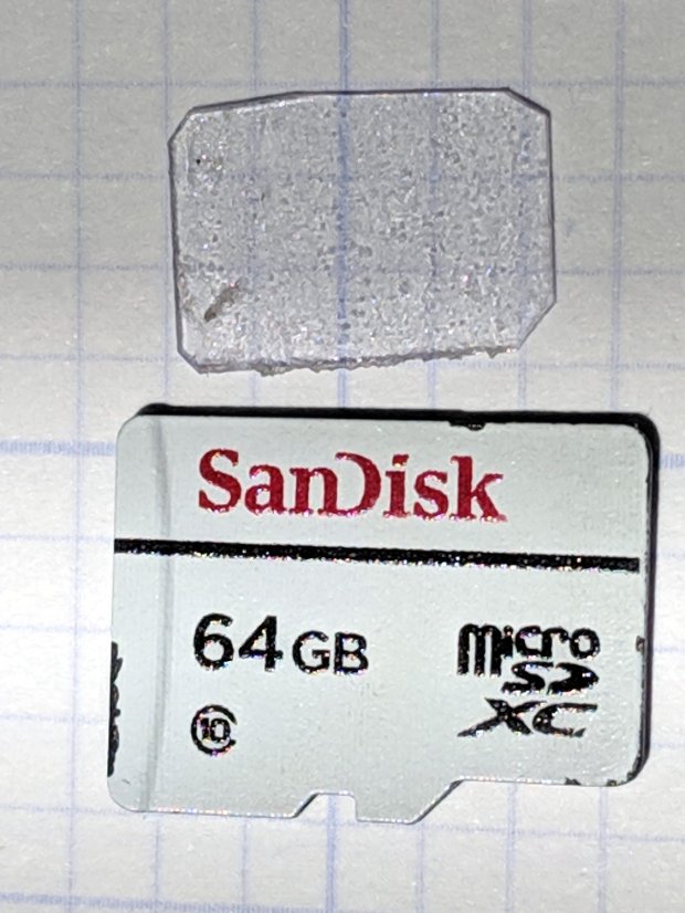 Sony HDR-AS30V Camera - MicroSD card and spacer