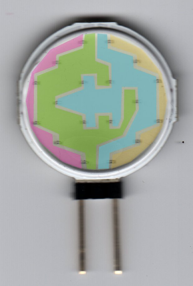 Circular 12V COB 18 LED panel - copper layout