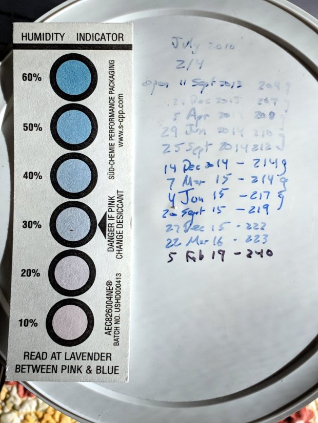 Baking Powder Can with Data