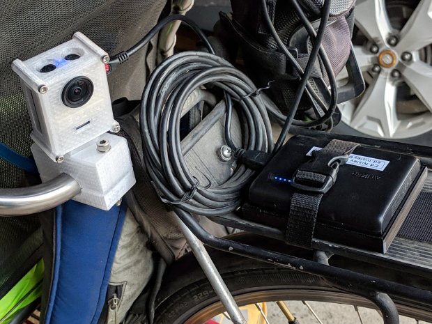 SJCAM M20 Mount - Tour Easy side view