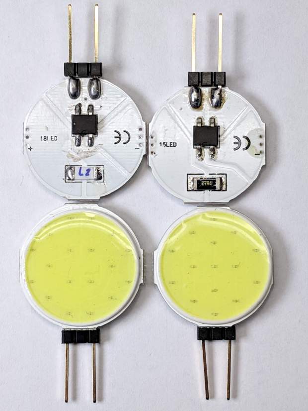 G4 COB LEDs - 15 and 18 LED modules