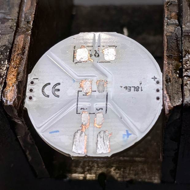 G4 COB LED PCB - stripped