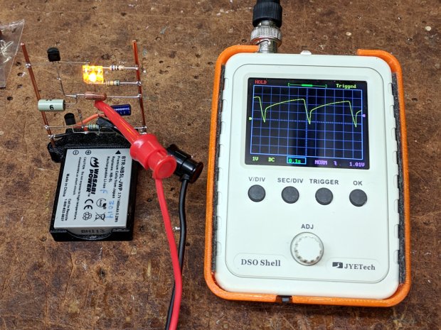 DSO150 with fast LED blinky