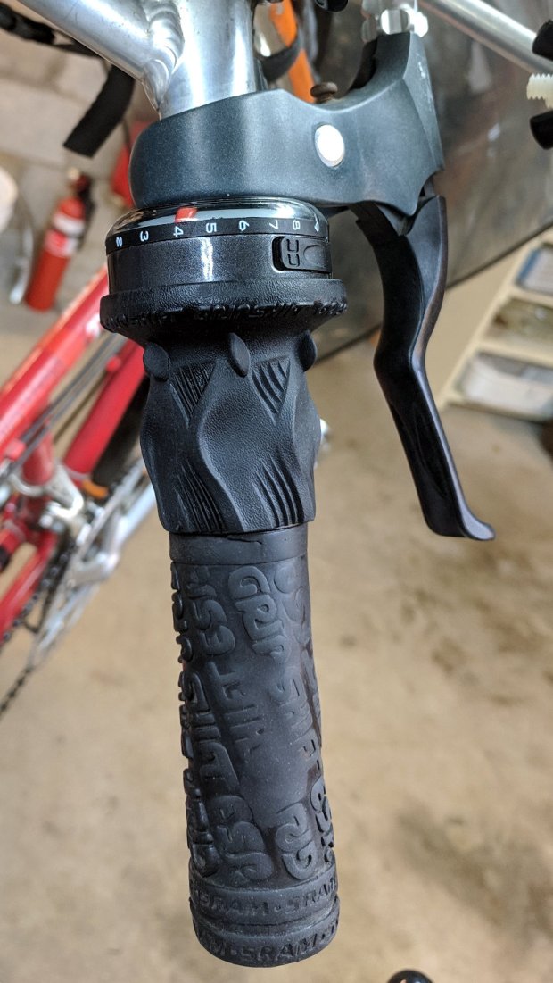 Tour Easy - SRAM X.0 grip shifter installed