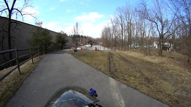 Dutchess Rail Trail - Overocker Rd ruts