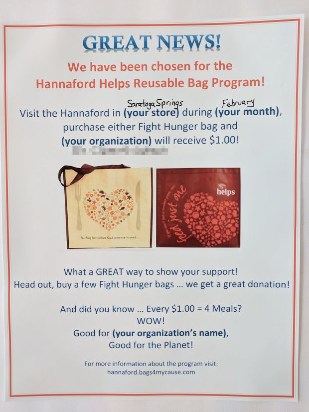 Hannaford Reusable Bags - Poster Boilerplate