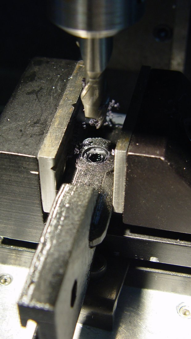 Photo Lamp - bracket recess milling