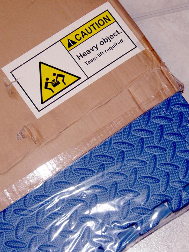 Heavy Object Team Lift - foam floor mats