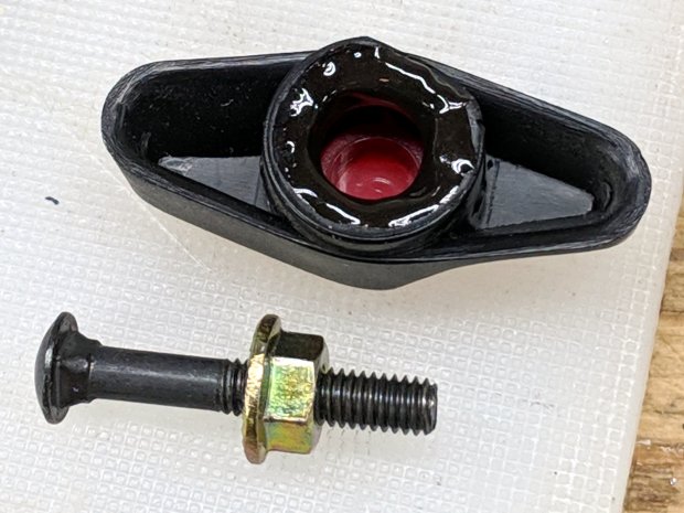 Lamp arm clamp screw rework