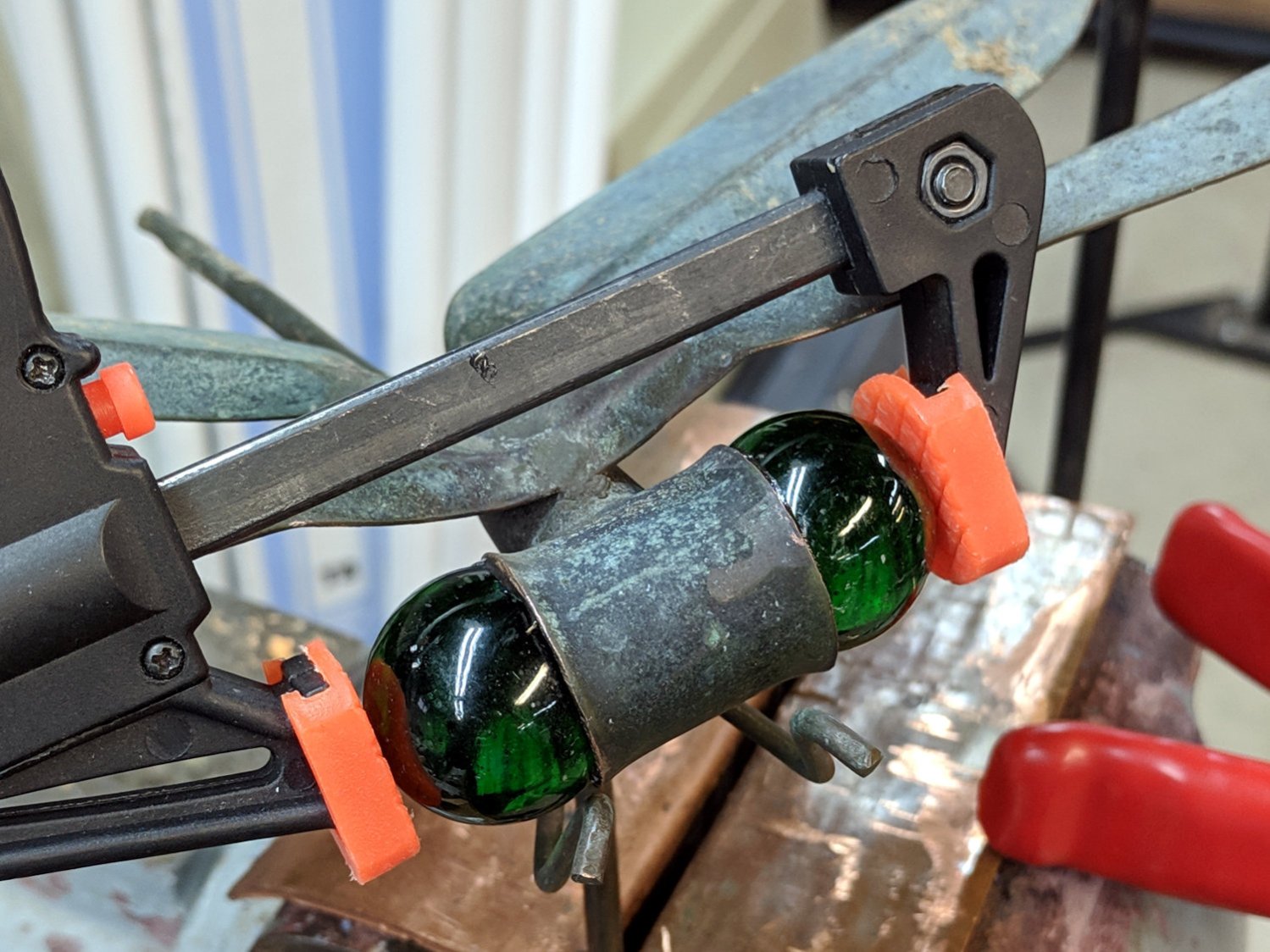 Garden Dragonfly Sculpture - eye repair