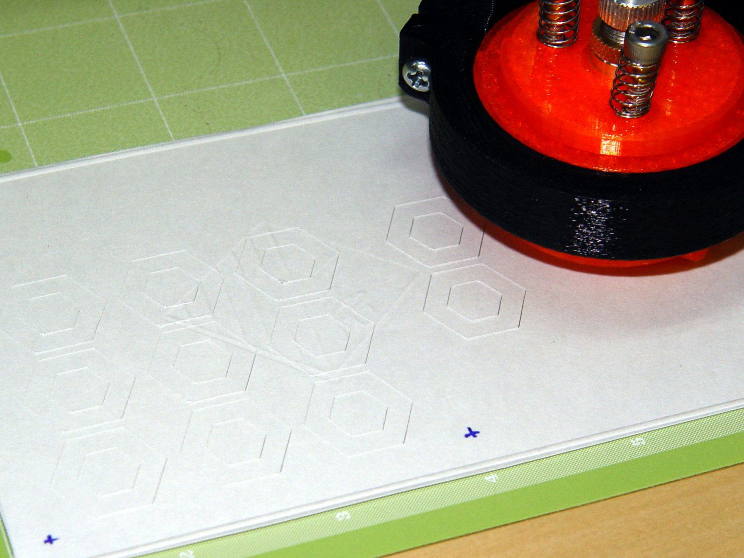 Drag Knife - hexagon depth setting