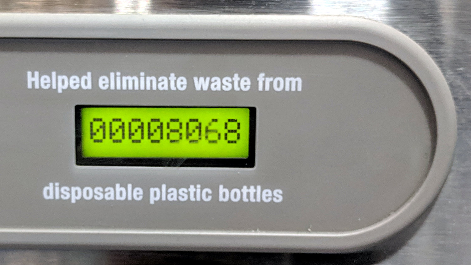 Gym water bottle refill station A - center