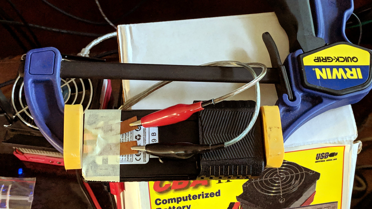 Baofeng battery - test setup