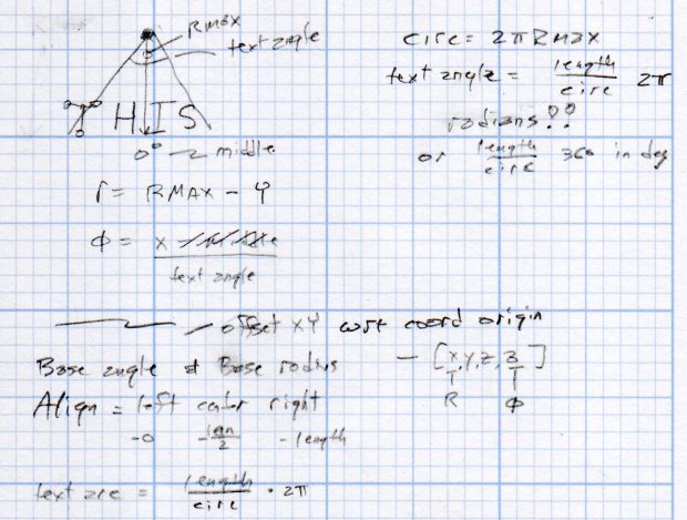 Arc Lettering - geometry doodles