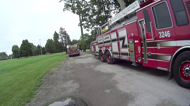 Fire Department Practice - Ladder Truck