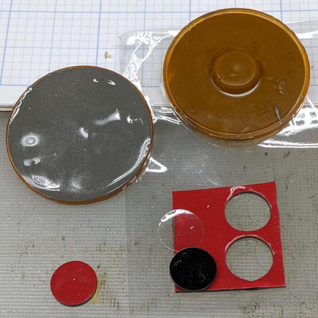 Shower Curtain Anchor - adhesive foam