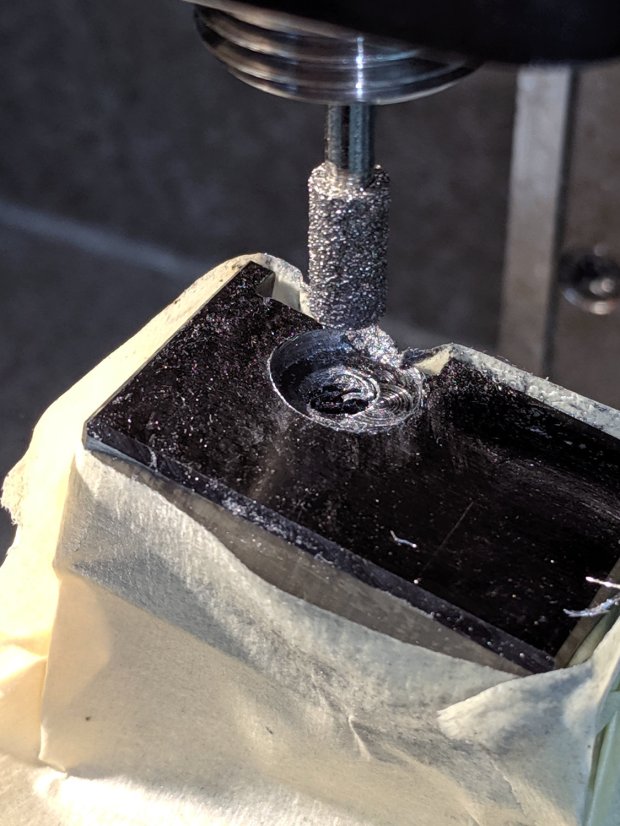 Lathe Cutoff Tool - clearing screw recess