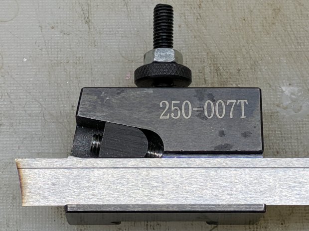 Lathe Cutoff Tool - blade view