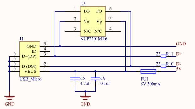 CAMTOOL CNC-V3.3 schematic - USB Power Entry