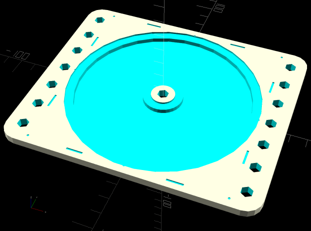Platter Fixtures - CD on 3018