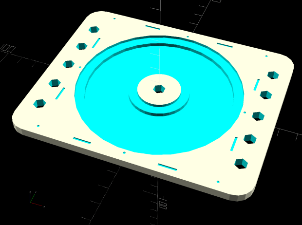 Platter Fixtures - hard drive platter on 3018
