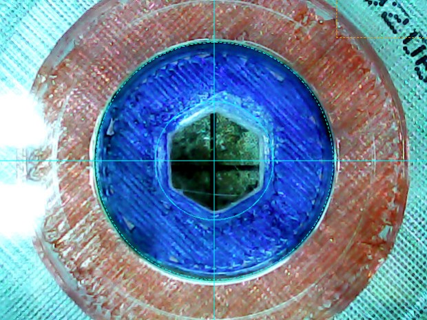 CNC 3018-Pro - bCNC probe camera - red-blue CD target