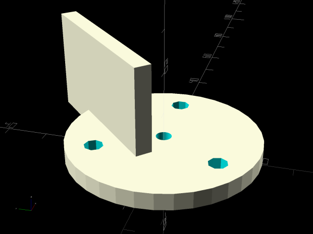 Collet Holder - LM12UU - switch plate - solid model