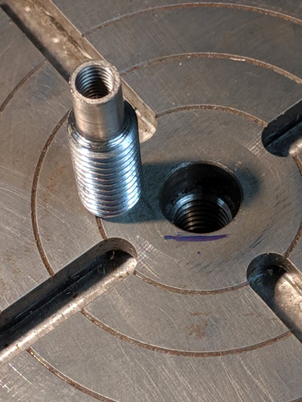 CNC 3018-Pro - CD fixture milling - rotary table adapter