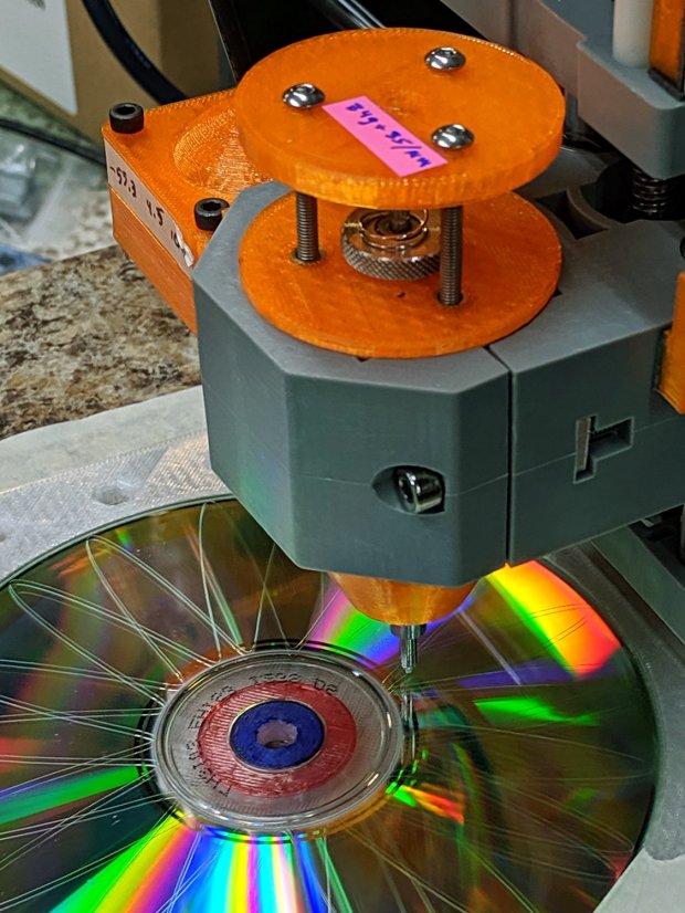 CNC 3018-Pro - CD fixture