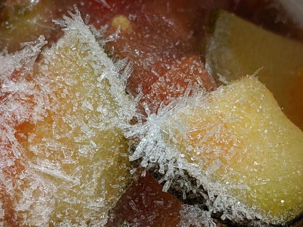 Veggie ice crystals - detail