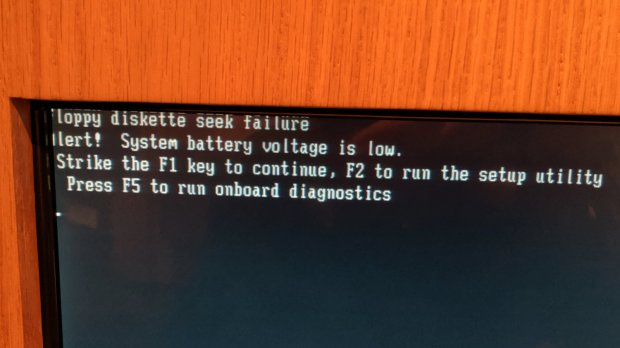 Kiosk - Floppy Disk Seek Failure