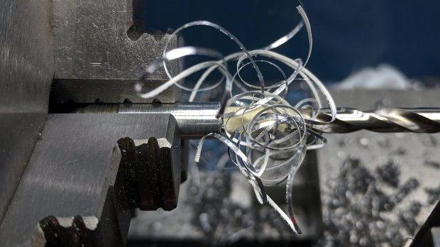 CNC3018 - Collet pen holder - drilling out collet