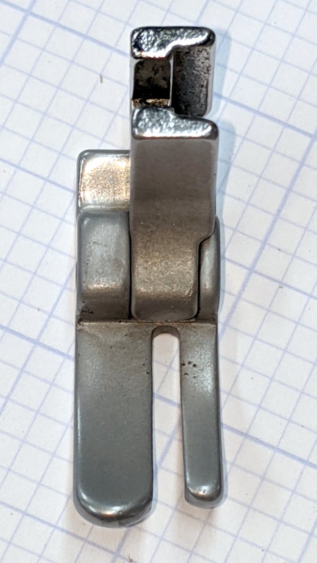 Kenmore 158 Presser Foot - sandblasted - front