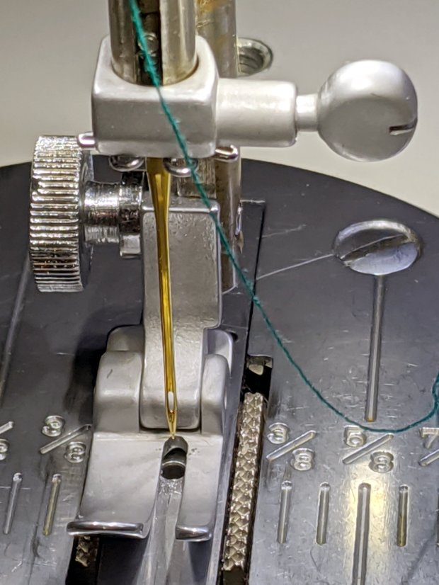 Kenmore 158 - sandblasted hardware installed