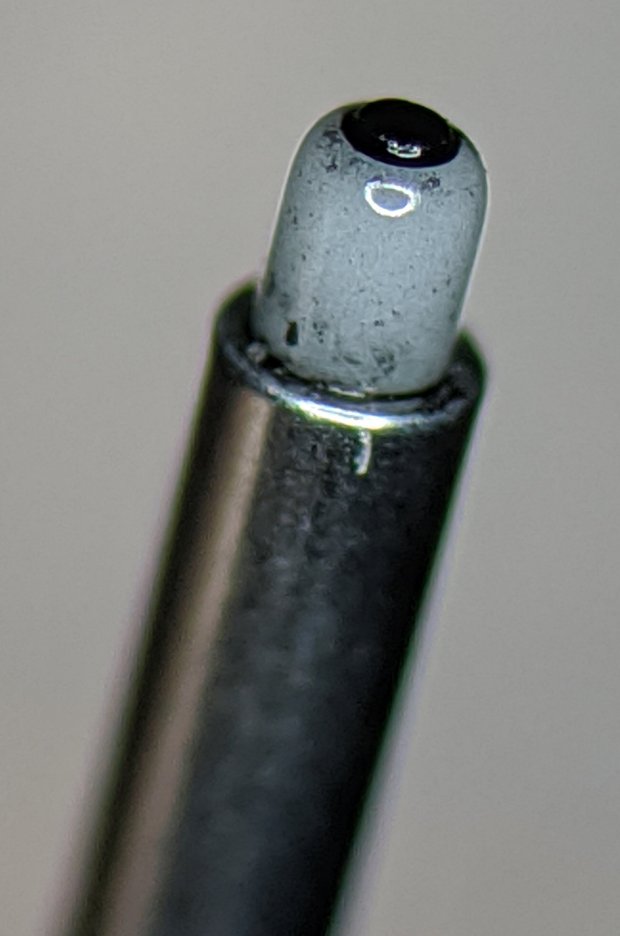 HP 7475A Ceramic-tip pen - worn core