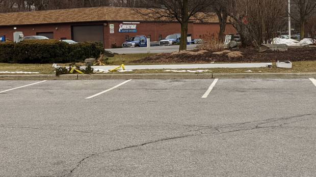 Adams crash - reverse view