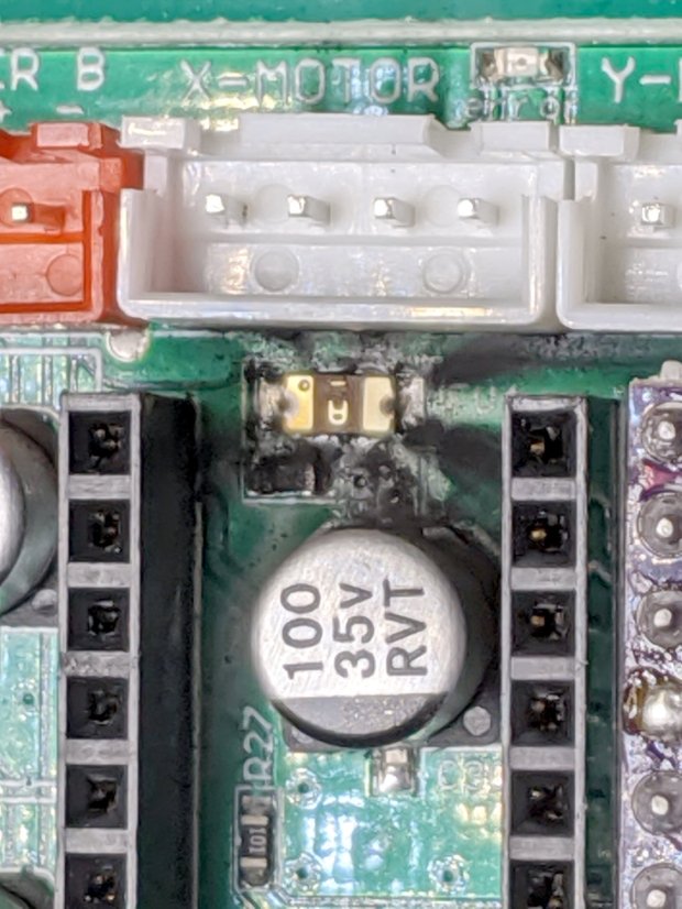 CAMtool V3.3 - blown stepper fuse