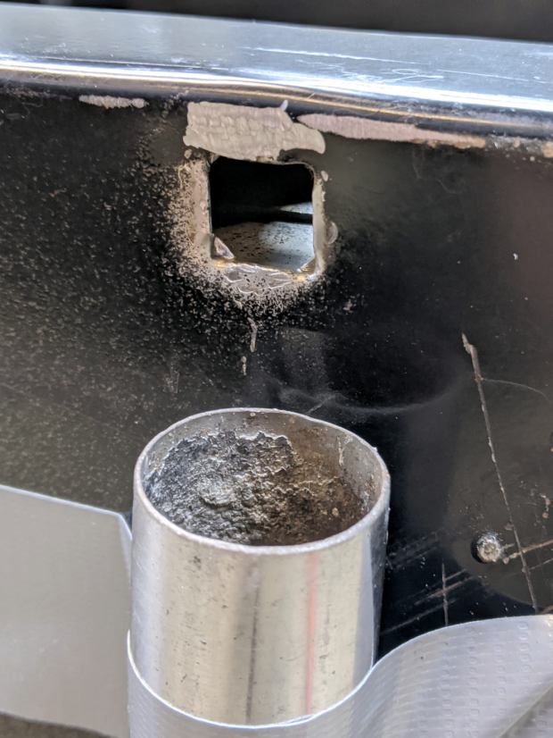 HON Lateral File - foot hole - grinding