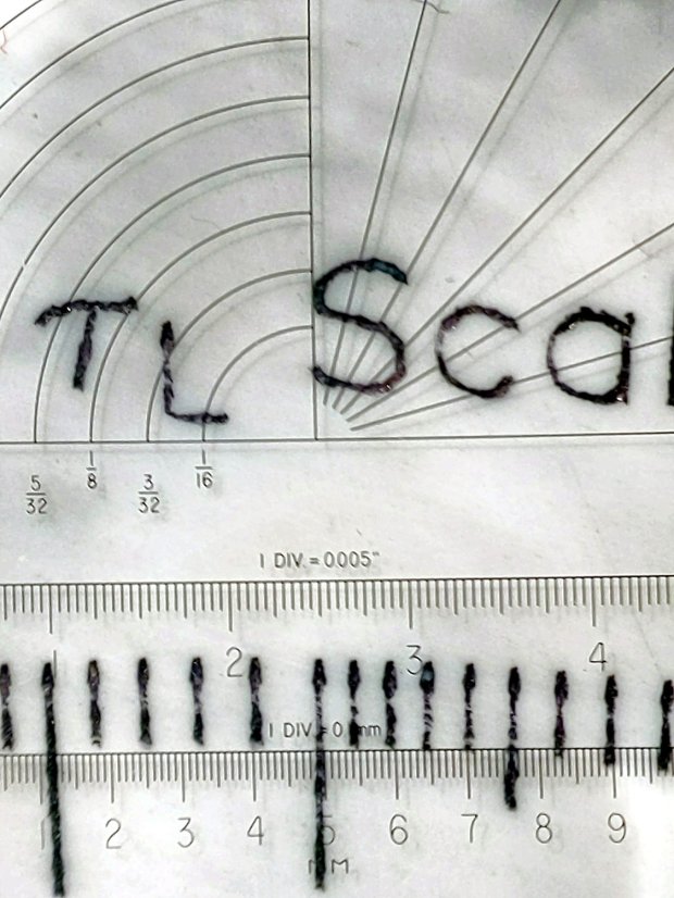 Diamond on styrene - 250g 2400mm-min - Sharpie