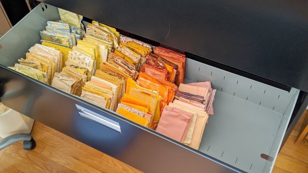 HON Lateral File - fabric stash