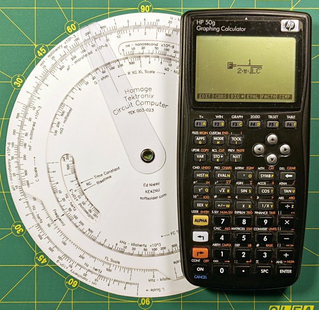 Homage Tektronix Circuit Computer with HP 50g calculator