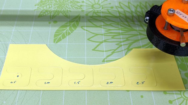 Drag Knife Cal - Depth - as cut